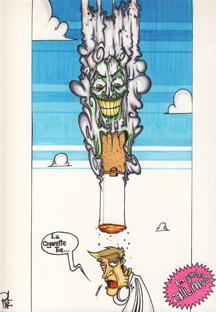 tabac cancer bande dessinee humour graffiti