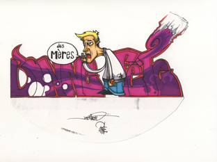 deprime bande dessine graffiti art de la rue