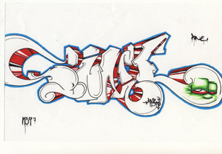 graffiti classique aert d ela rue hip hop artiste bande dessine