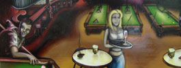 murale graffiti artiste hiphop fluke contrat billard