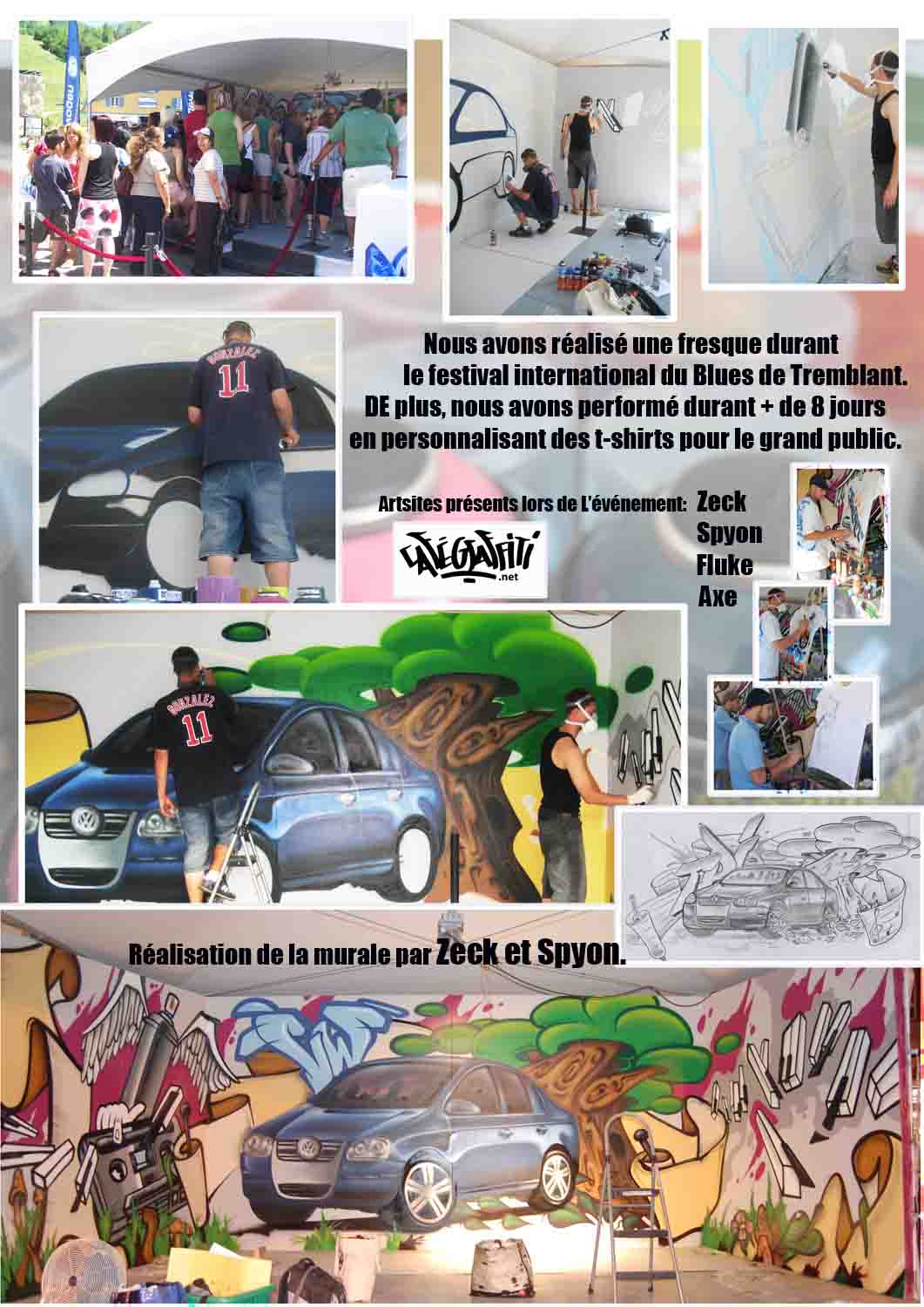 Affiche - Art mural au festival International de Blues de Mont-Tremblant 
