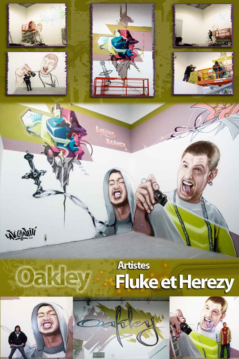 Affiche art mural, magasins Oakley