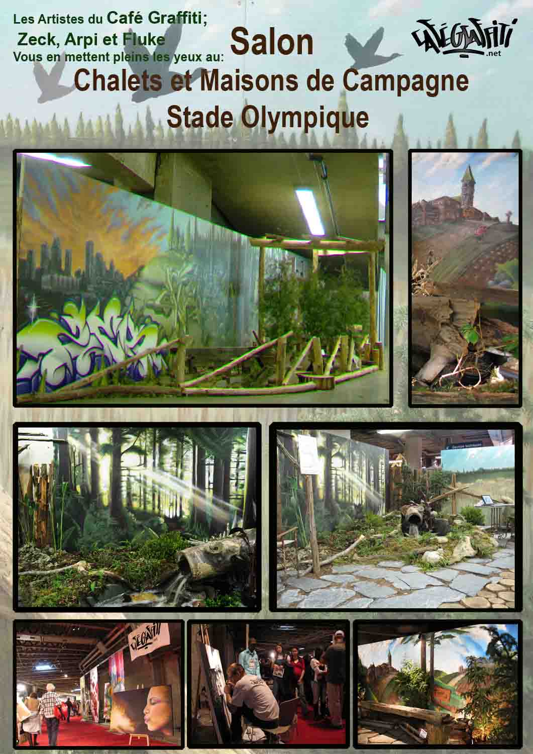 Affiche Art mural Salon chalets et maisons de campagne