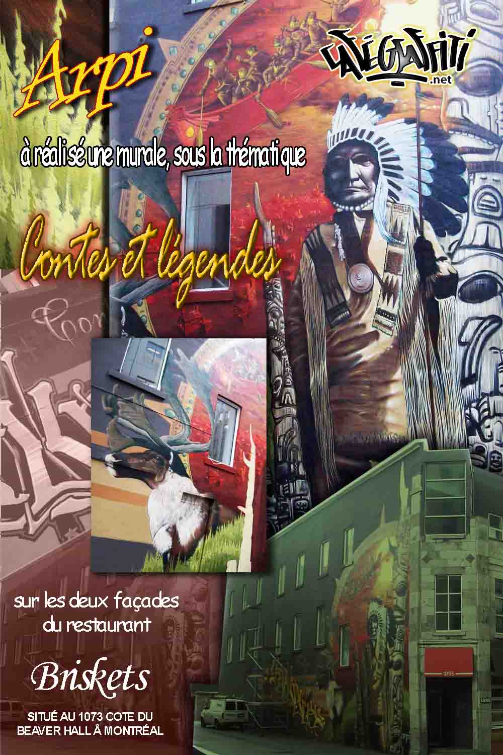 Affiche Artistes du Café-Graffiti au restaurant Briskets