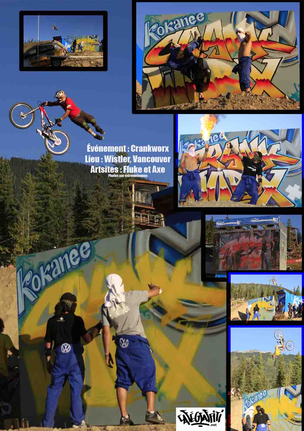 Affiche Graffitis, Événement Kokanee Crankworx, Whistler, Colombie-Britannique