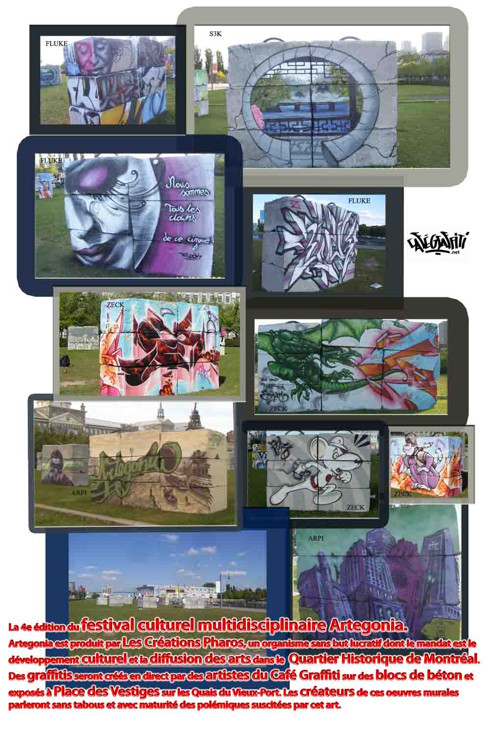 Affiche Murale festival culturel Artegonia