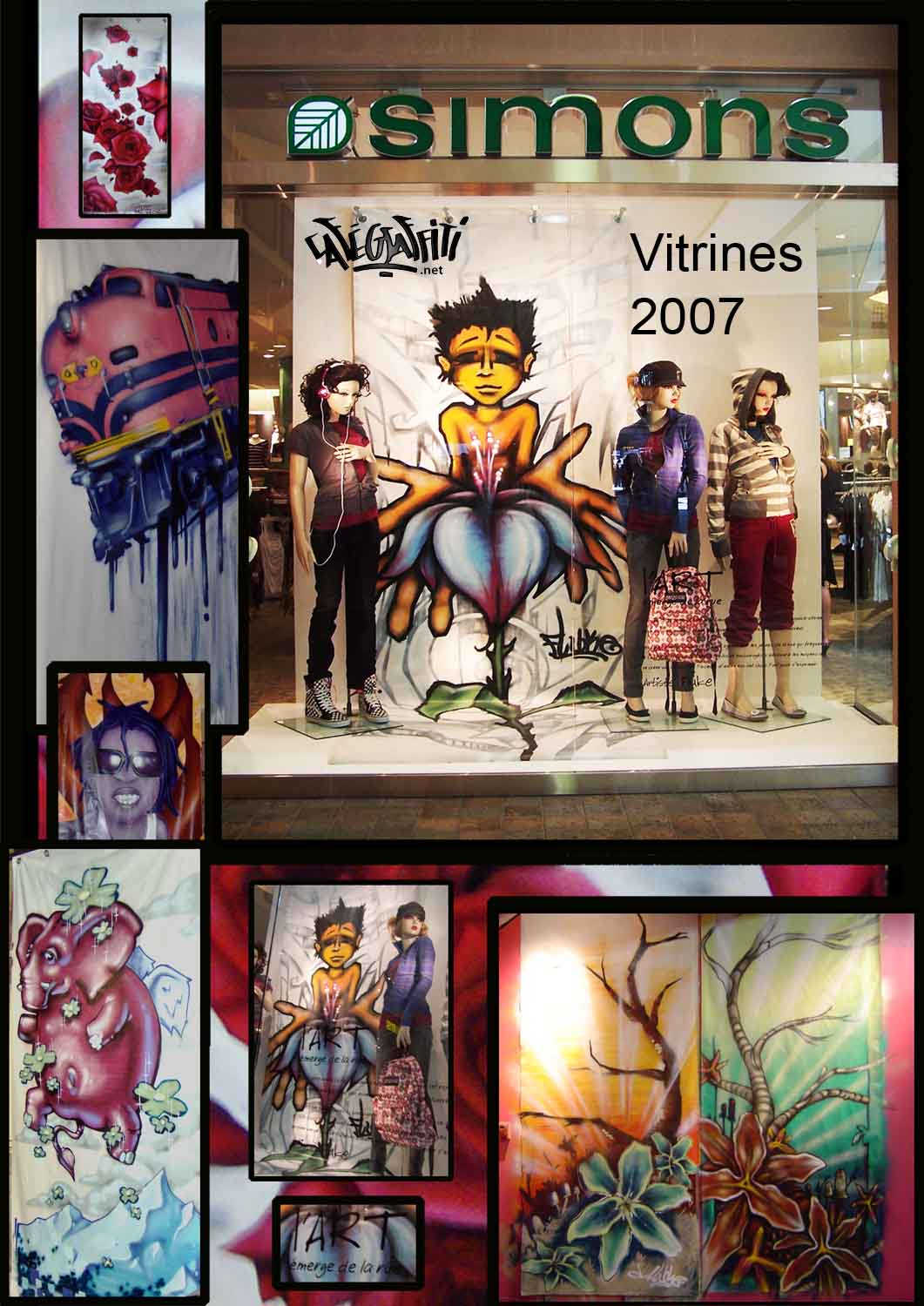 Affiche graffitis Maison Simons