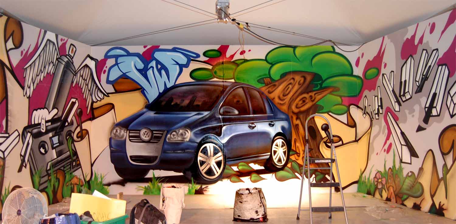 Graffitis au festival international de blues de Mont-Tremblant