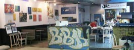 photographie galerie art toile ancien cafe graffiti